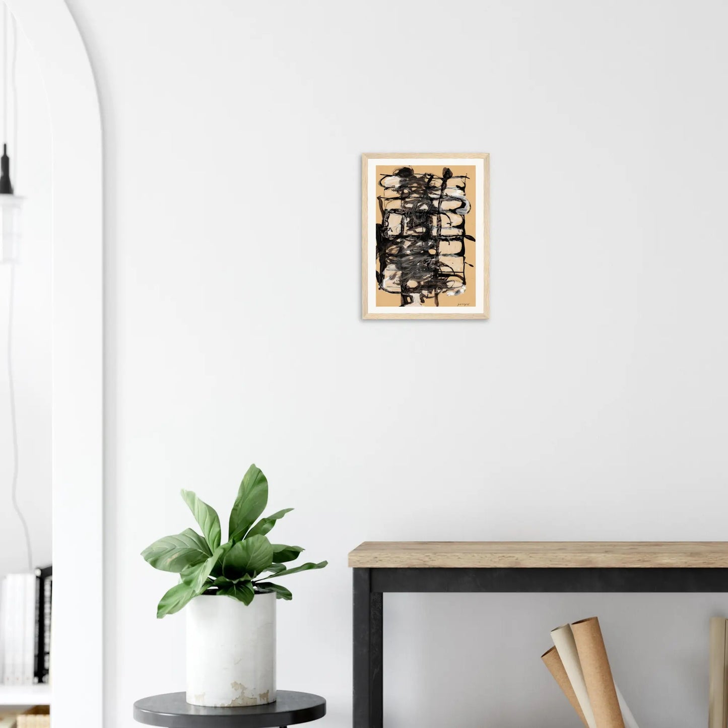 Expandable Beginning - Hints Of White #2 30Cm X 42Cm 11.7Inches 16.5Inches / Oak Giclée
