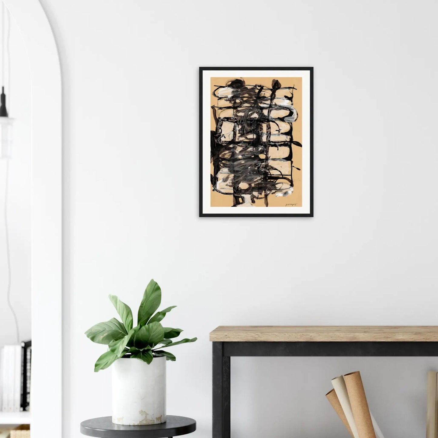 Expandable Beginning - Hints Of White #2 42Cm X 59Cm 16.5Inches 23.4Inches / Black Giclée