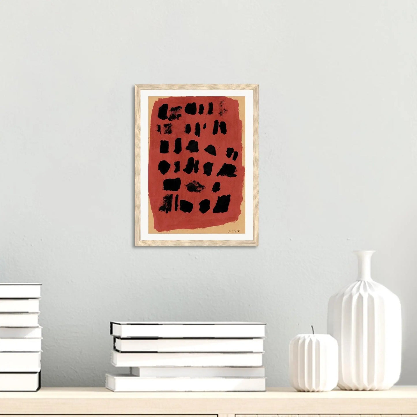 Expandable Beginning - Sanguine #1 30Cm X 42Cm 11.7Inches 16.5Inches / Oak Giclée