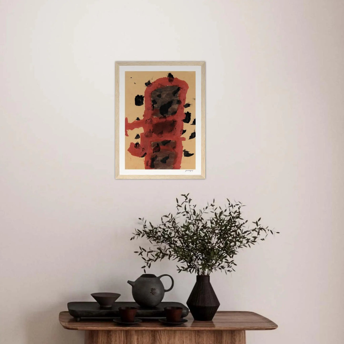 Expandable Beginning - Sanguine #2 30Cm X 42Cm 11.7Inches 16.5Inches / Oak Giclée
