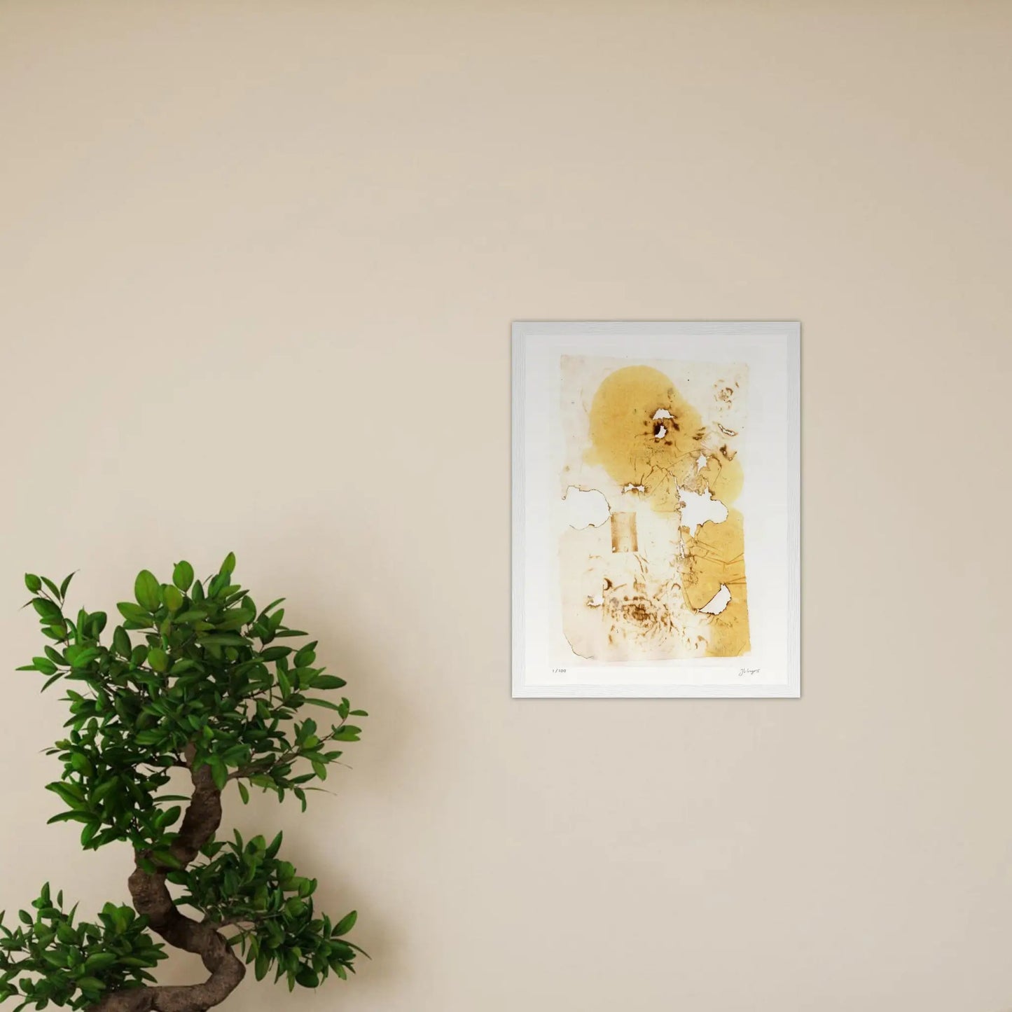 Fire And Ashes - Chine Collé #1 30Cm X 42Cm 11.7Inches 16.5Inches / White Giclée