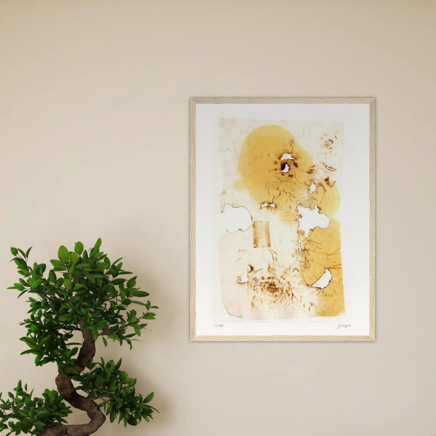 Fire And Ashes - Chine Collé #1 42Cm X 59Cm 16.5Inches 23.4Inches / Print Only Giclée