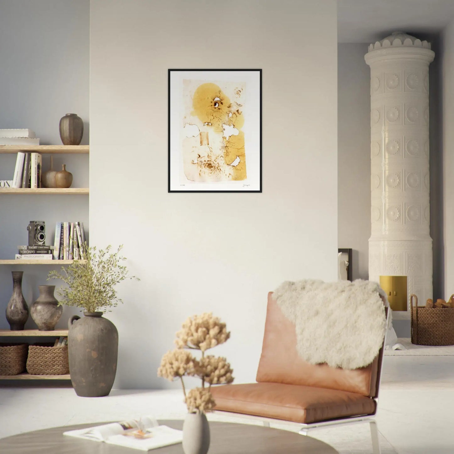 Fire And Ashes - Chine Collé #1 59Cm X 84Cm 23.4Inches 33.1Inches / Black Giclée