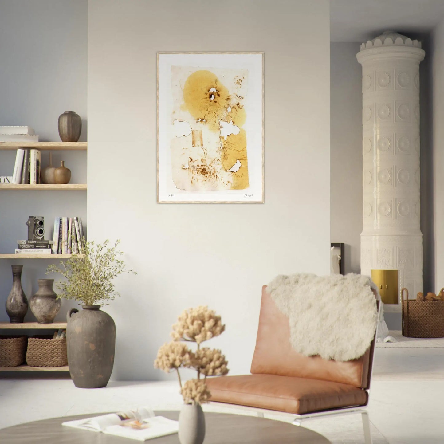 Fire And Ashes - Chine Collé #1 70Cm X 100Cm 27.6Inches 39.4Inches / Print Only Giclée