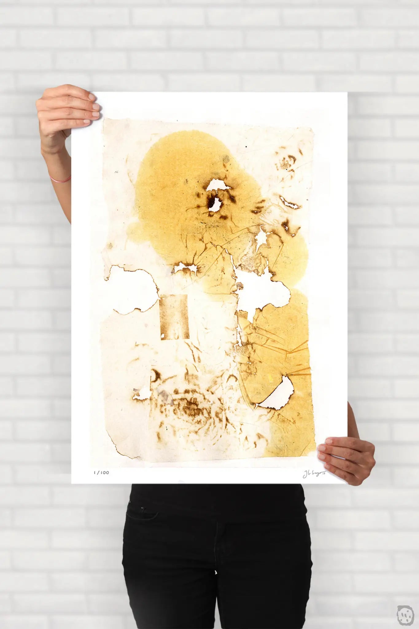 Fire And Ashes - Chine Collé #1 Giclée