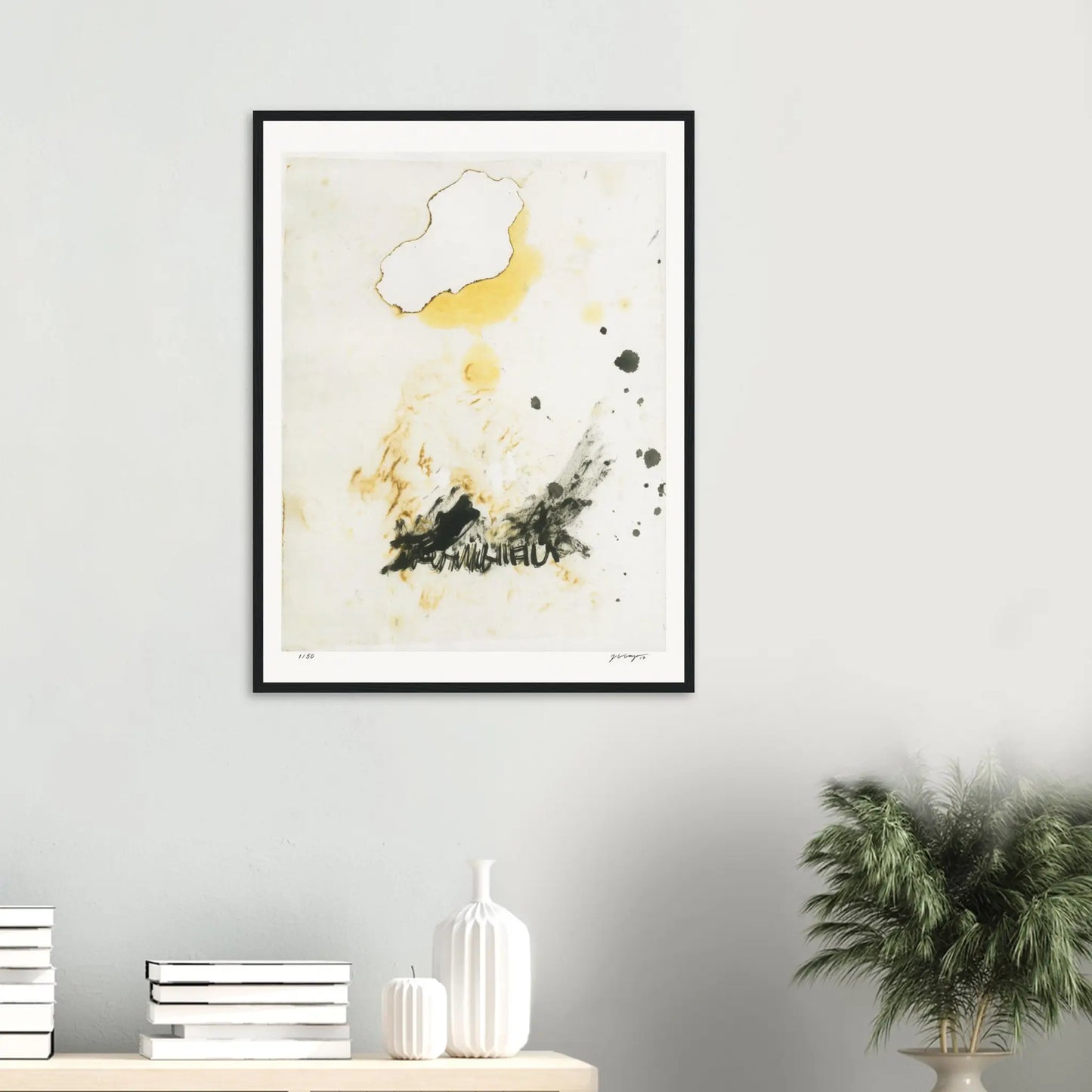 Fire And Ashes - Chine Collé #2 60Cm X 80Cm 23.8Inches 31.5Inches / Black Giclée