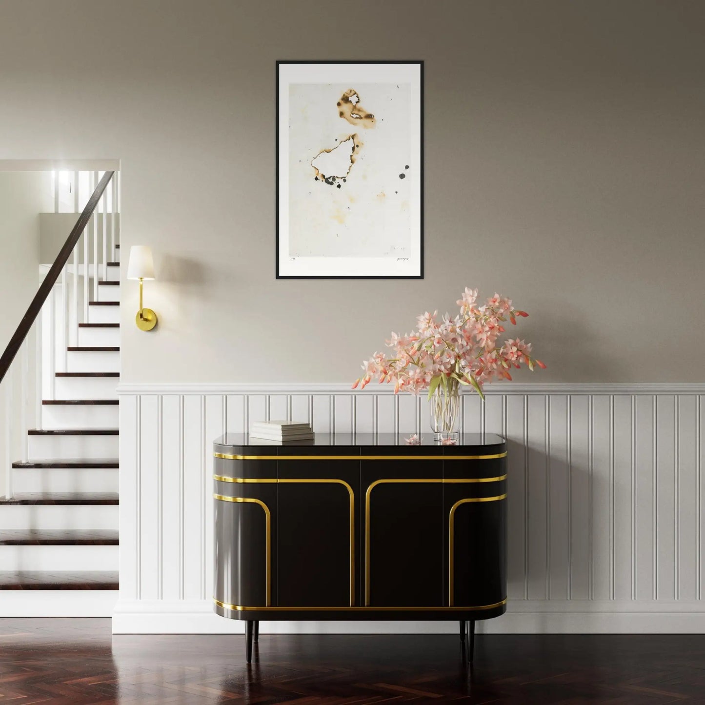 Fire And Ashes - Chine Collé #3 59Cm X 84Cm 23.4Inches 33.1Inches / Black Giclée