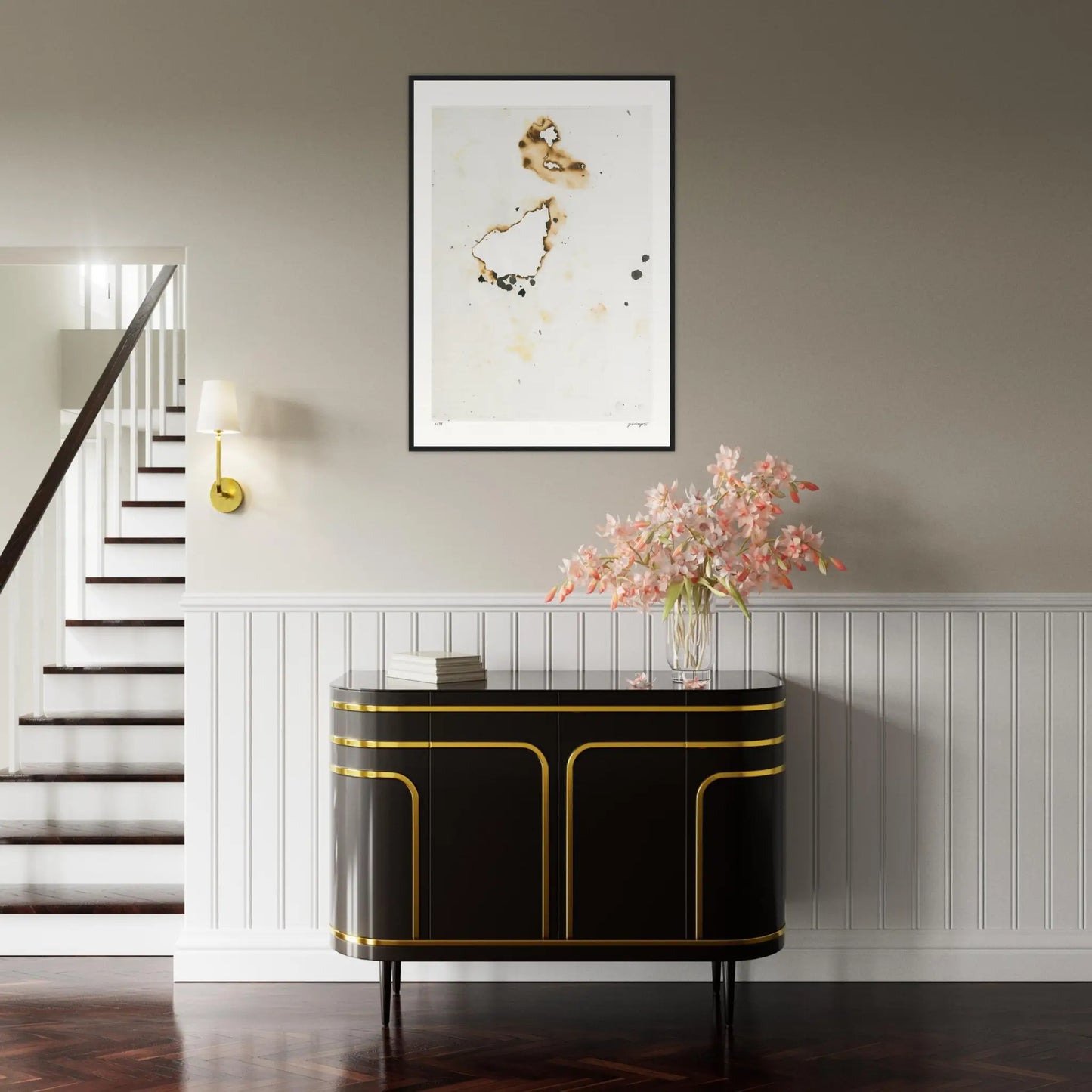 Fire And Ashes - Chine Collé #3 70Cm X 100Cm 27.6Inches 39.4Inches / Black Giclée
