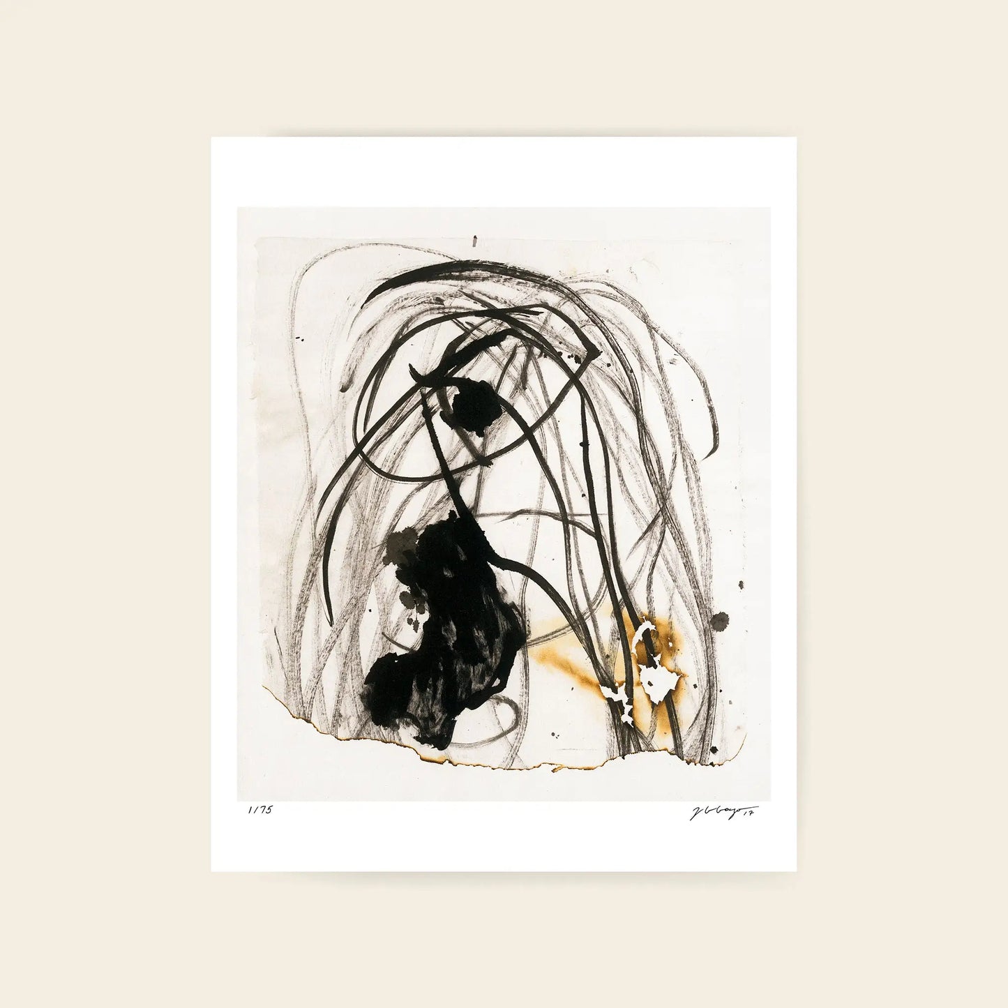 Fire And Ashes - Chine Collé #5 28Cm X 35Cm 11.0Inches 13.8Inches / Print Only Giclée