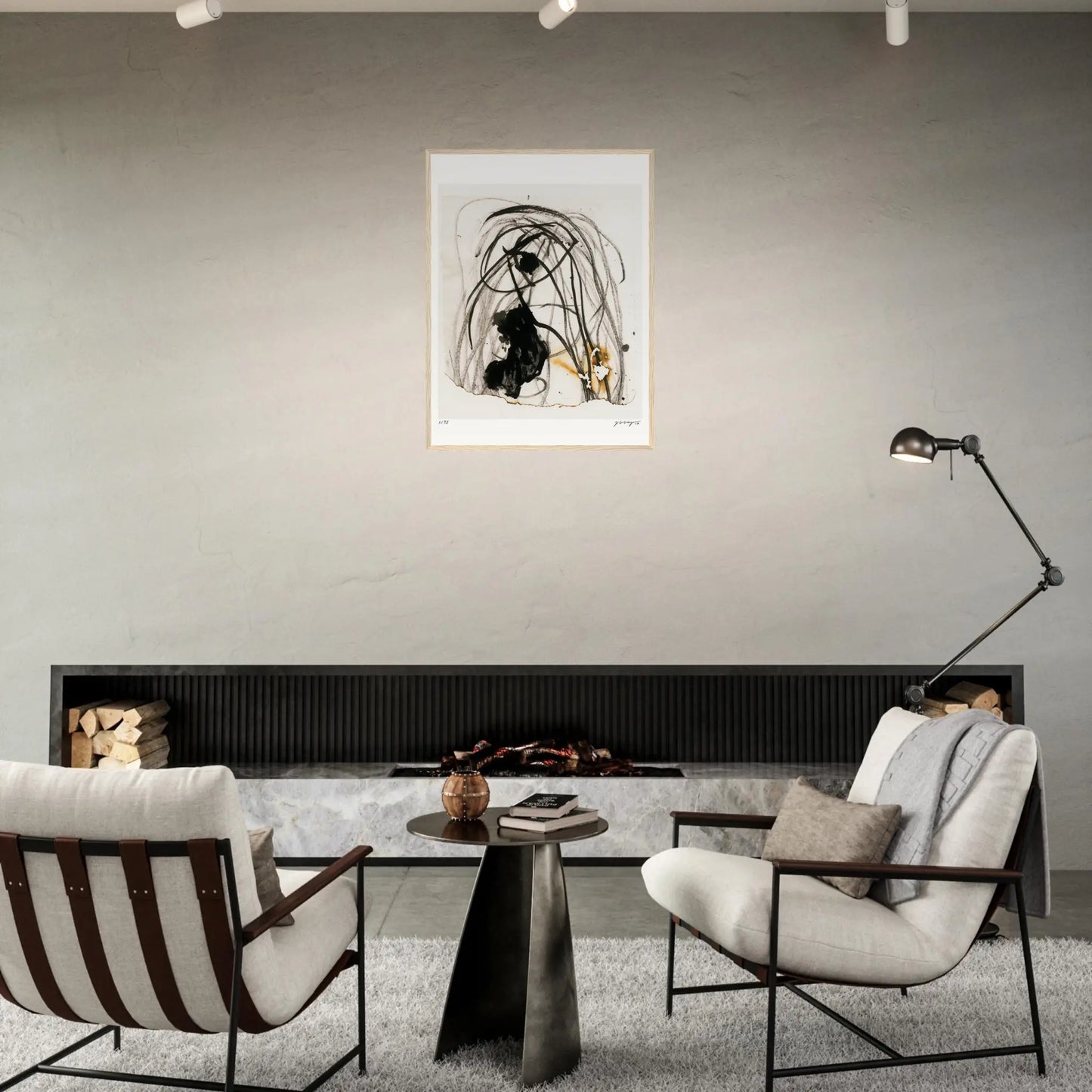 Fire And Ashes - Chine Collé #5 60Cm X 80Cm 23.8Inches 31.5Inches / Print Only Giclée