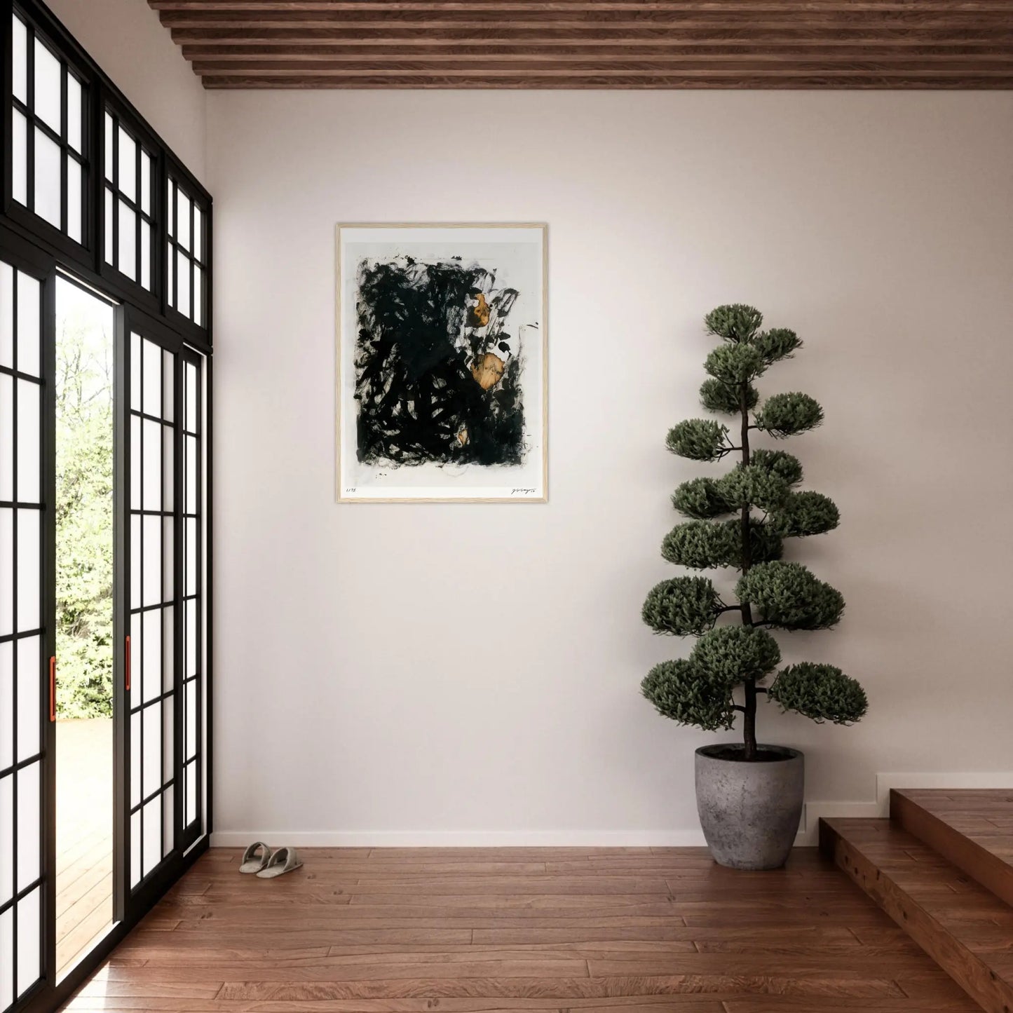 Fire And Ashes - Chine Collé #6 60Cm X 80Cm 23.8Inches 31.5Inches / Print Only Giclée