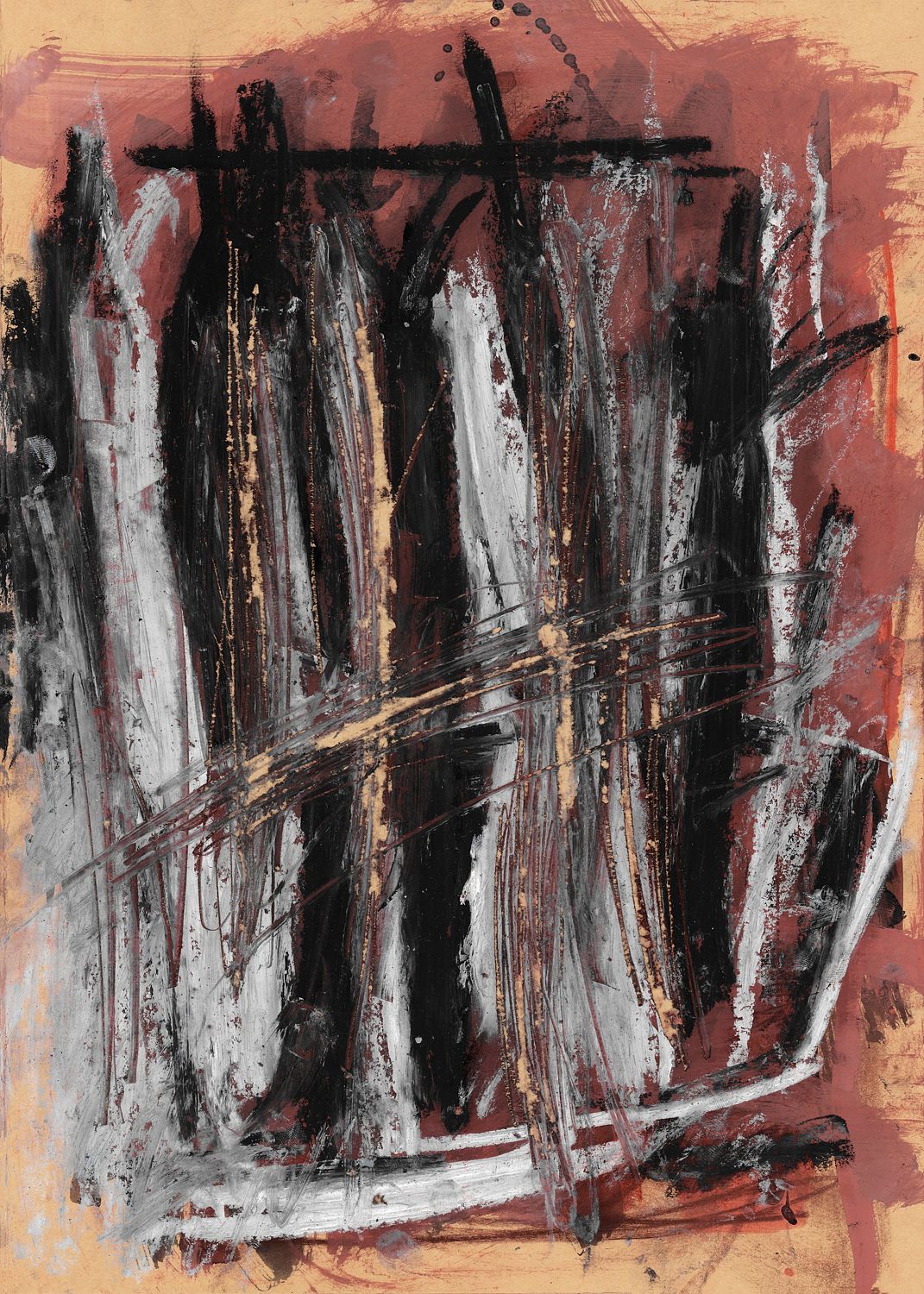 Expandable Beginning - scratched paper #2