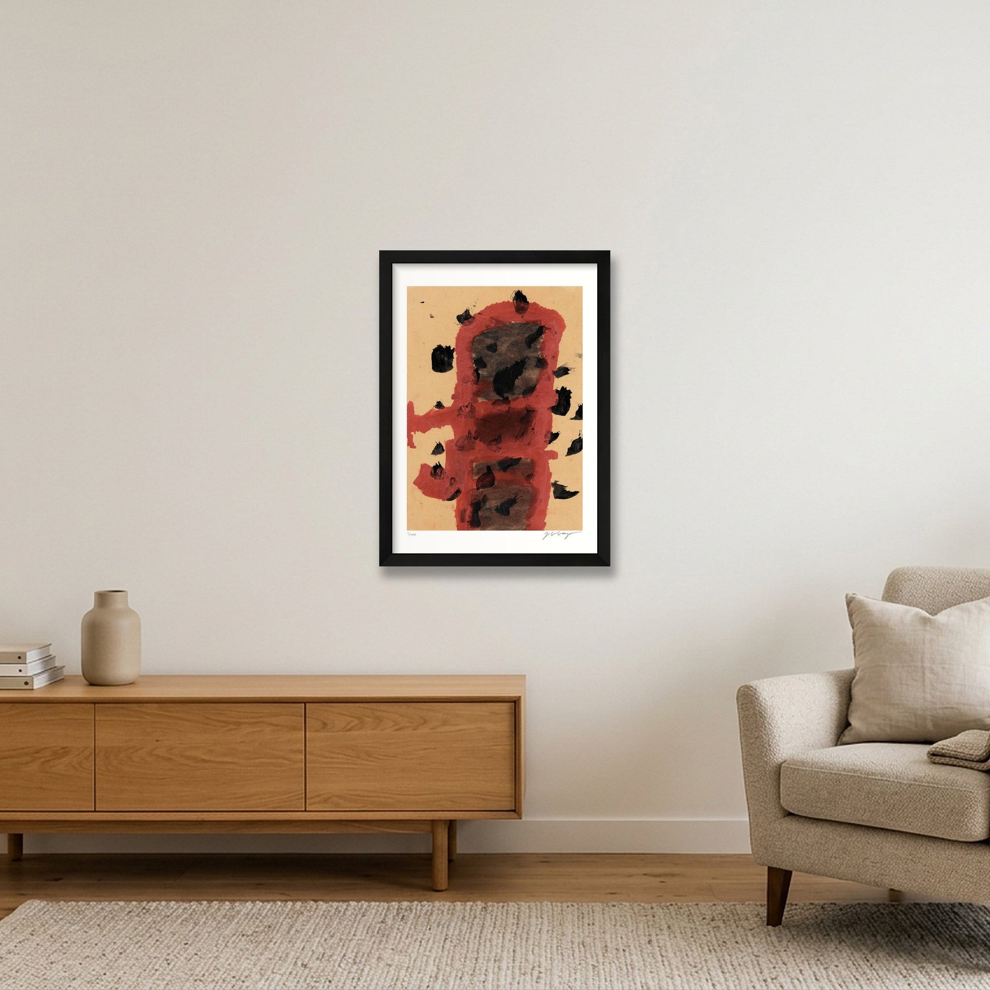 Expandable Beginning - sanguine #2 — A3 (30×42cm, 12×17") Black Frame