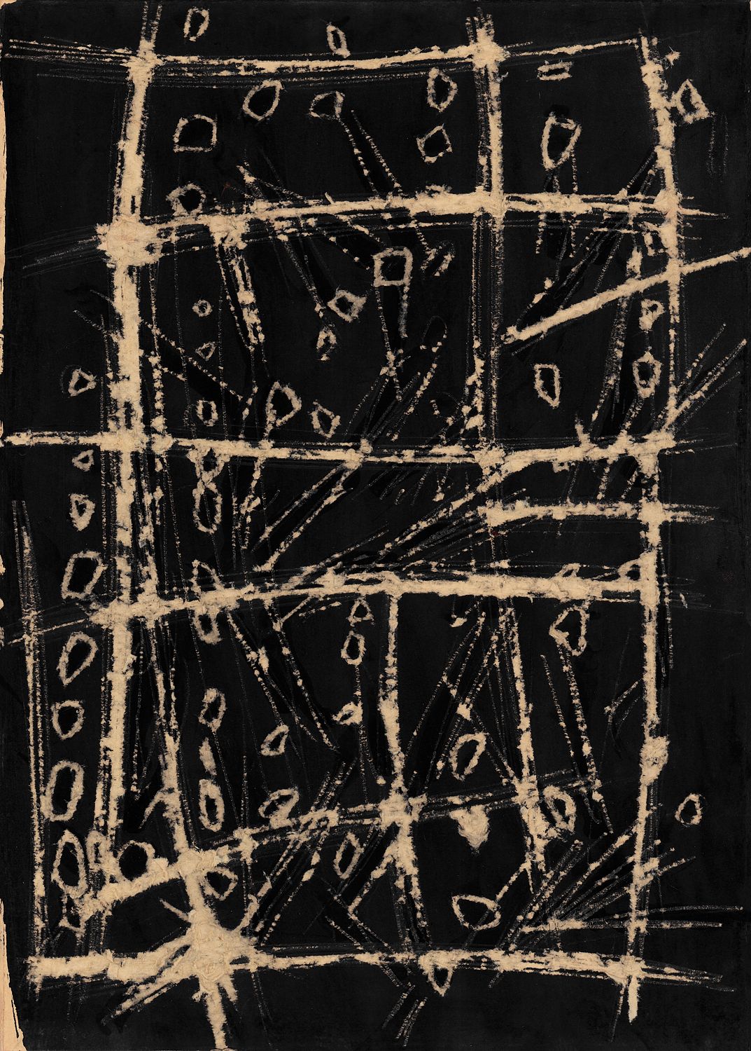 Expandable Beginning - scratched paper #1