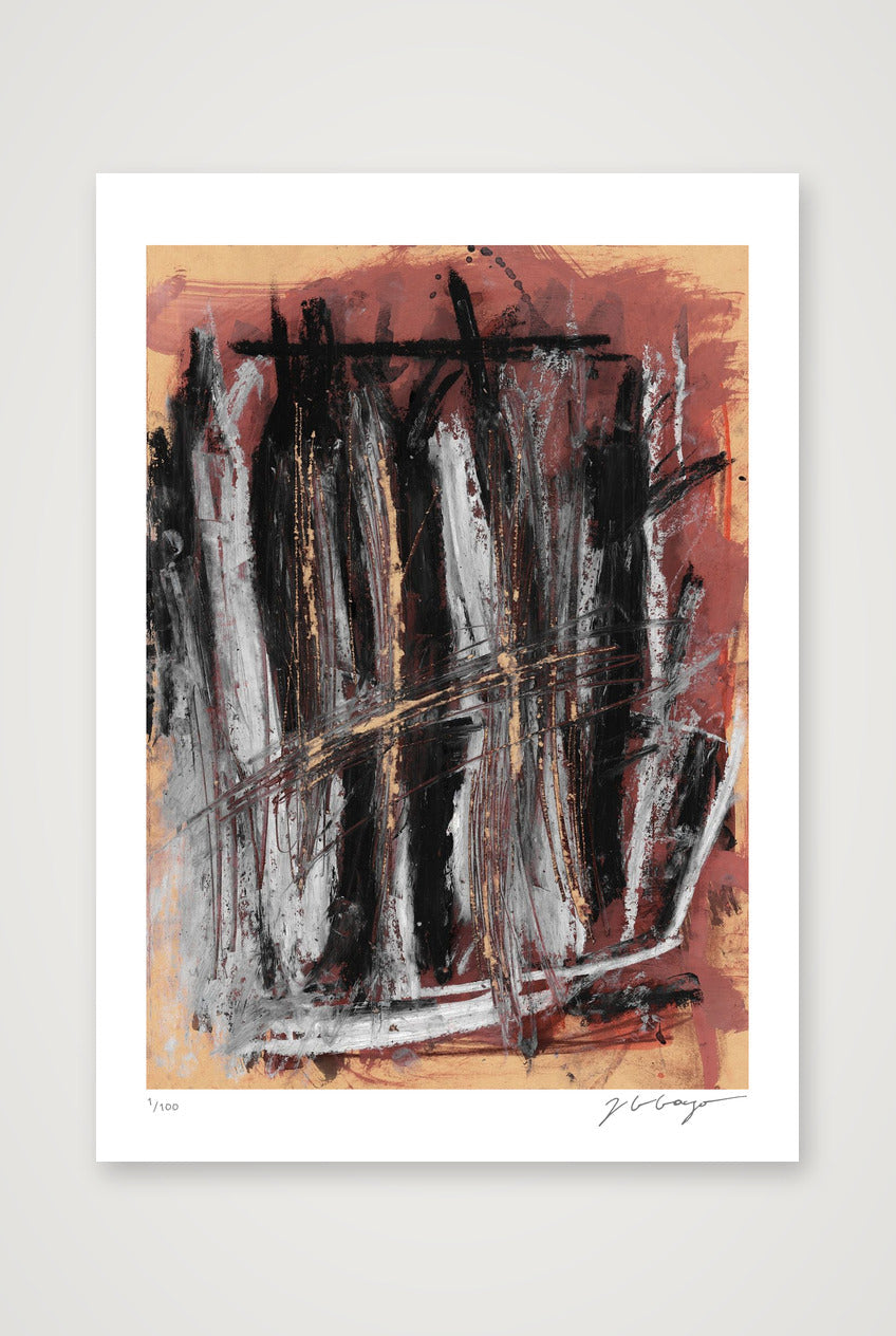 Expandable Beginning - scratched paper #2 — 42×59cm, 17×23" Print only